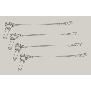 Quick lock pins back til GTX10 AC pin flybar 4 styk