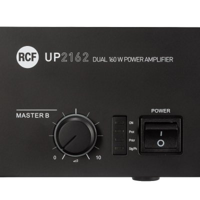 RCF forst�rker til installation 2 x160W - 100 Volt og 4 Ohm