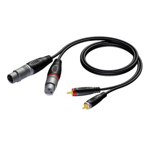 ProCab 2 x XLR hun > 2 x RCA - 3 meter