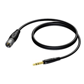 ProCab XLR han > Jack stereo - 10 meter
