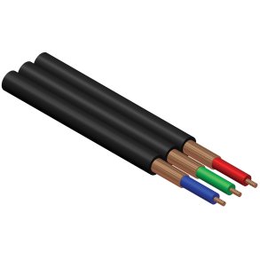 ProCab RGB video kabel 3 x 75 Ohm 1 meter afklip