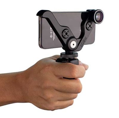 Rde Grip+ hndtag og objektiv-st for iPhone 4 og 4S