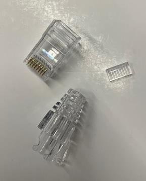 RJ45 modularstik stik CAT6 til Stiv/Flex ledere