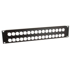 SC Rackpanel f�r 32 jack, 2 enhet