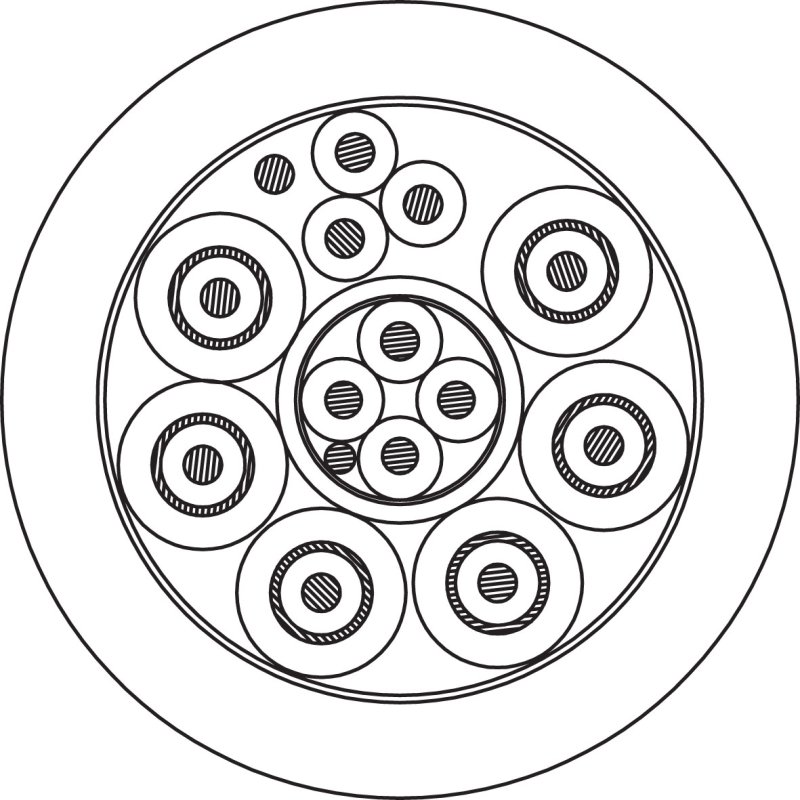ProCab komposit videokabel 9 mm 1 meter afklip