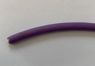 Mikrofonkabel analog lilla =5,2mm, klippet pr. meter