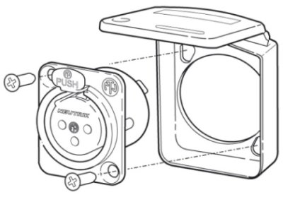 H�ngslet d�kplade, til D-series chassis, gr�n