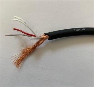 Mikrofonkabel heavy duty analog �=6,2 mm, Sort