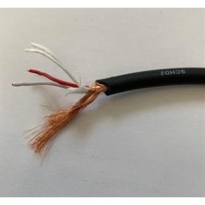 Mikrofonkabel heavy duty analog =6,2 mm, Sort 