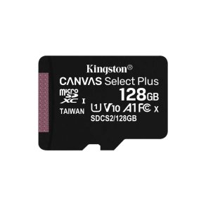 Kingston 128 GB micro SDHC flash memory kort Plus incl. adapter