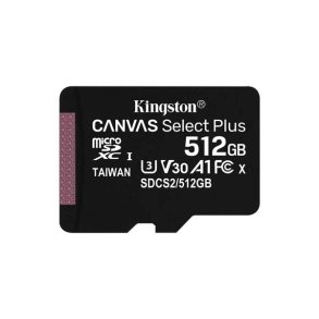 Kingston 512 GB micro SDHC flash memory kort Plus incl. adapter