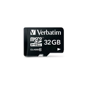 Verbatim 32GB micro SDHC flash memory kort