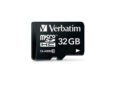 Verbatim 32GB micro SDHC flash memory kort