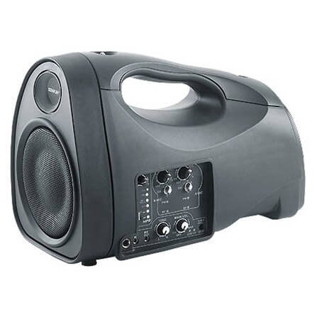 Senrun EP300 hgtalare med batteri och inbyggd mikrofonmottagare, samt vska
