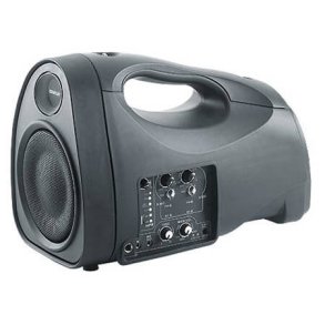 Senrun EP300 hjttaler med batteri, og indbygget mikrofonmodtager, samt taske