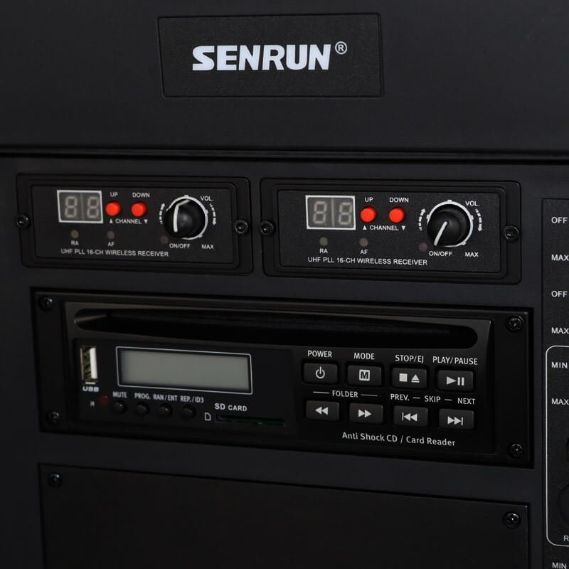 Senrun EP810 brbar hgtalare 120W m/2 x mottagare 6A