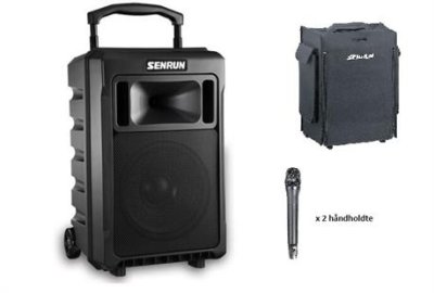 Senrun Transportabel h�jttaler 120W m/2 x H�ndholdt mikrofon