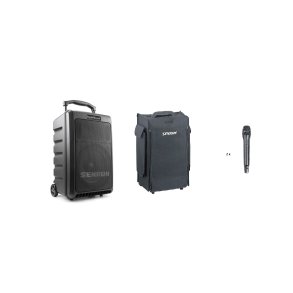 Senrun EP900 transportabel hjttaler 180W med 1 x modtager 6A og 2 x hndholdt mikrofon