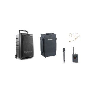 Senrun EP900 transportabel hjttaler 180W  m/2 x modtager 6A og 1 x headset mikrofon + 1 x Hndholdt mikrofon