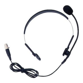Senrun headset mikrofon med 3 pol mini XLR, Sort