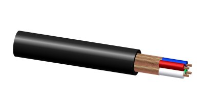 ProCab Signal kabel rund 4 ledere separat sk�rm afklip meter m�l