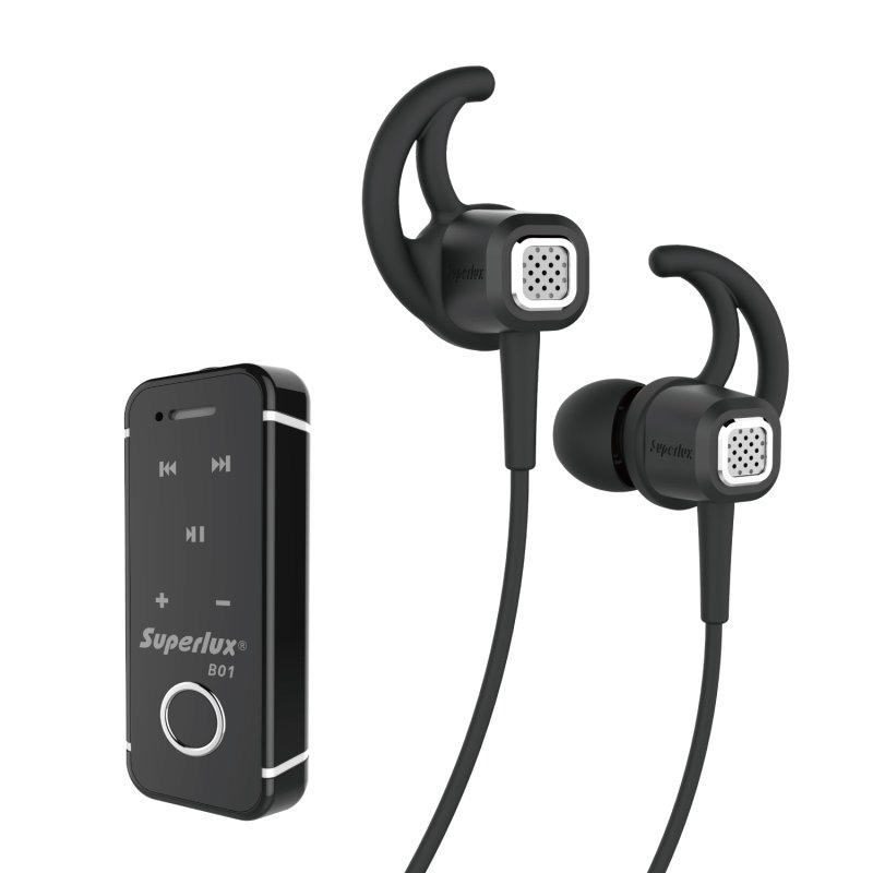 Superlux Bluetooth in ear headset, sort