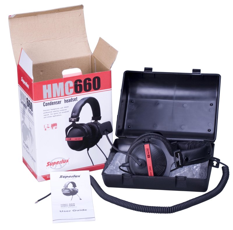 Superlux Headset med mikrofon med 3 pol XLR kabel