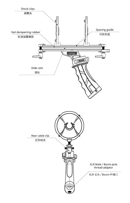 Superlux zeppeliner med shockmount