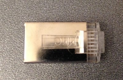 RJ45 modularstik CAT6E FTP til fast core kabel