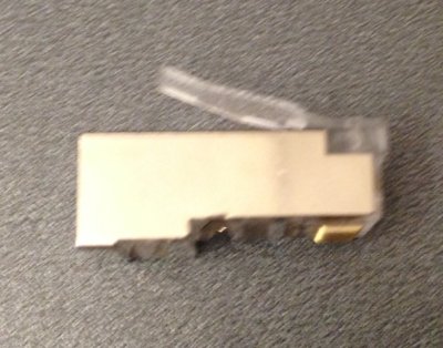 RJ45 modularstik CAT6E FTP til fast core kabel
