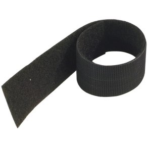 K&M velcro band till kablar, 22 x 2,5cm, svart (3 st)