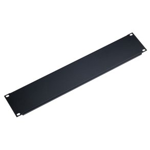 K&M Rack panel, Aluminum 3 Unit, Sort