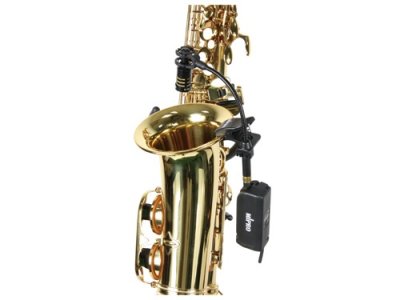 Mipro Tr�dl�s mikrofon sender m/beslag til Saxofon 24 GHz