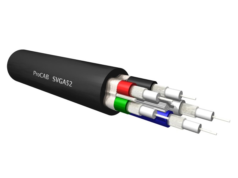 ProCab SVGA RGBVH kabel 100 meter installation
