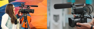 Synco D1 Broadcast shotgun mikrofon til 48 Volt eller AA batteri