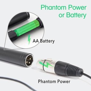 Synco D1 Broadcast shotgun mikrofon til 48 Volt eller AA batteri