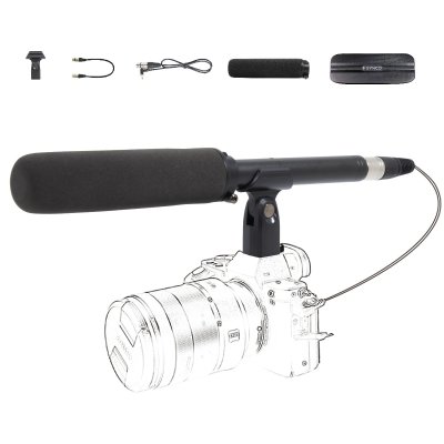 Synco D1 Broadcast shotgun mikrofon til 48 Volt eller AA batteri