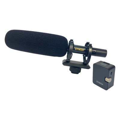 Synco D2 Broadcast shotgun mikrofon, tr�dl�s s�t med modtager
