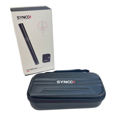 Synco D2 Broadcast shotgun mikrofon, tr�dl�s s�t med modtager