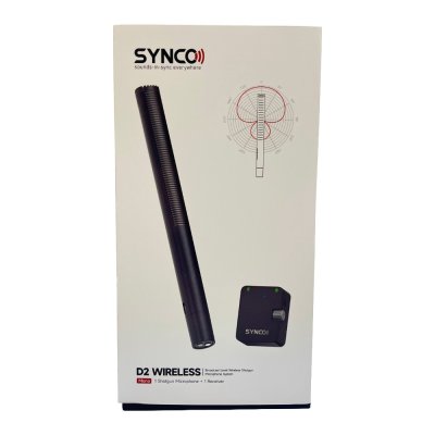 Synco D2 Broadcast shotgun mikrofon, tr�dl�s s�t med modtager