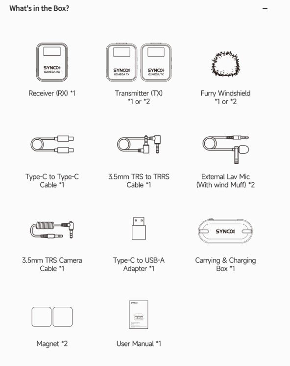 Synco WAir G2 Mega trdlst mikrofonsystem display m/2 mikrofoner