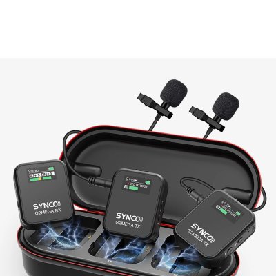 Synco WAir G2 Mega wireless mikrofonsystem display m/2 mikrofoner, 24 timers optagelse