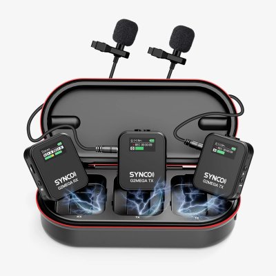 Synco WAir G2 Mega wireless mikrofonsystem display m/2 mikrofoner, 24 timers optagelse