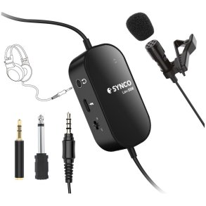 Synco lavalier mikrofon m/hovedtelefon udgang