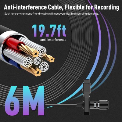 Synco lavalier mikrofon med hovedtelefon udgang