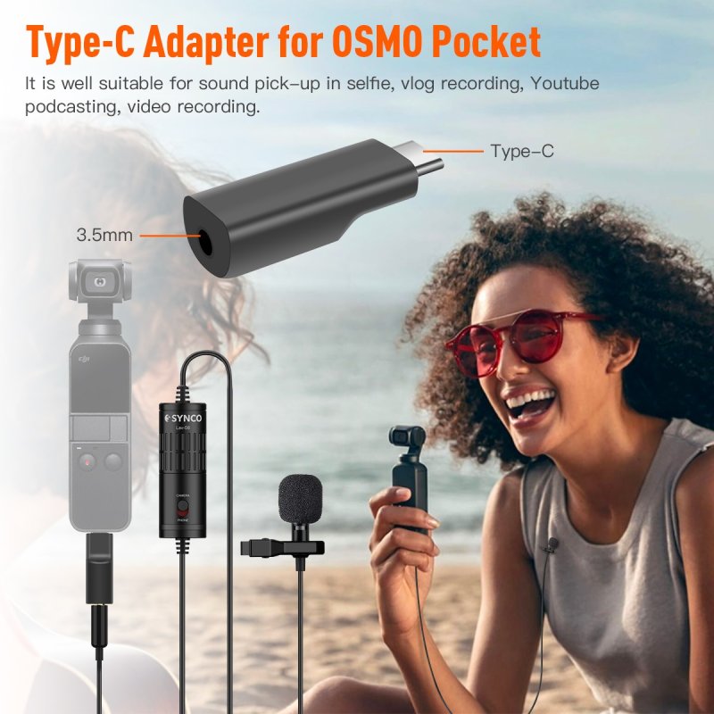 Synco lavalier mikrofon til OSMO pocket