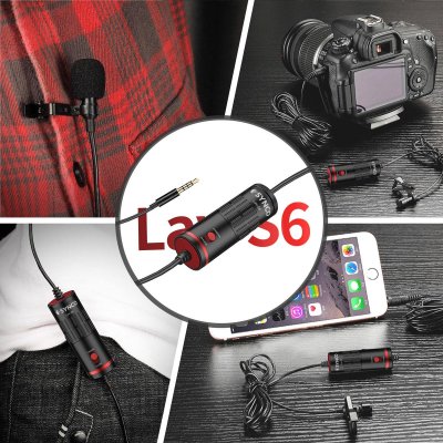 Synco lavalier mikrofon med 6 meter kabel