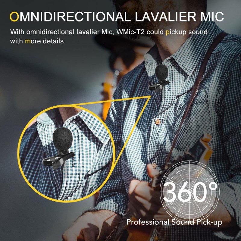 Synco lavalier mikrofon med 6 meter kabel