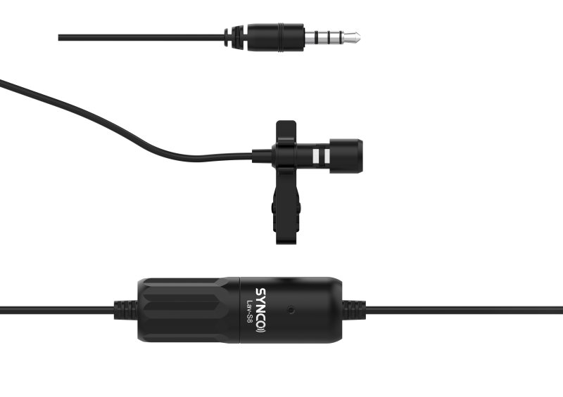 Synco lavalier mikrofon til kamera og mobiltelefon