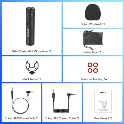 Synco ultra compakt shotgun mikrofon til kamera